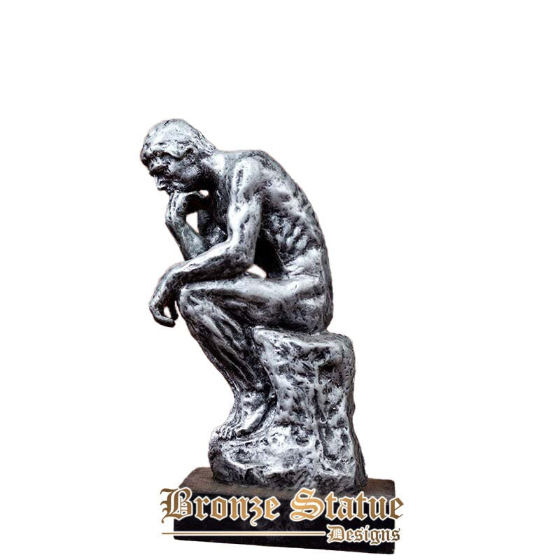 9in | 24cm | bronze thinker statue the thinker sculpture by rodin bronze nude thinking man art sculpture for home office decor crafts
