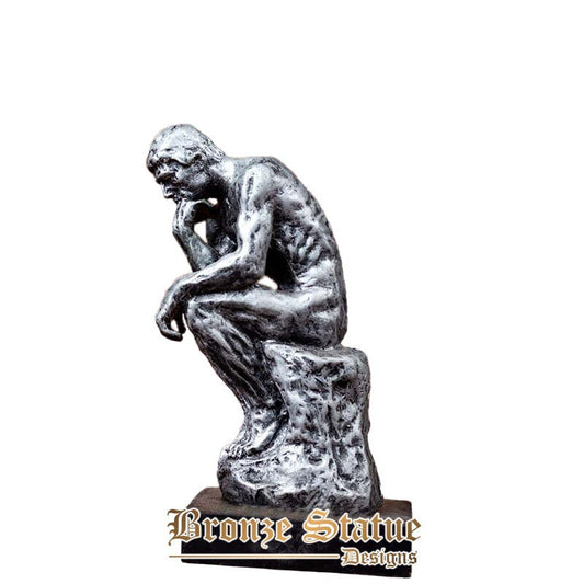 9 Zoll | 24cm | Denker-Statue aus Bronze Die Denker-Skulptur von Rodin