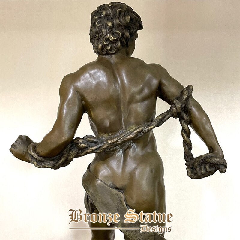 26in | 66 cm | Famosa Scultura Di David In Bronzo Statua Di David Colata In Bronzo Di Michelangelo Grandi Statue Fatte A Mano Per La Decorazione Della Casa Ornamento