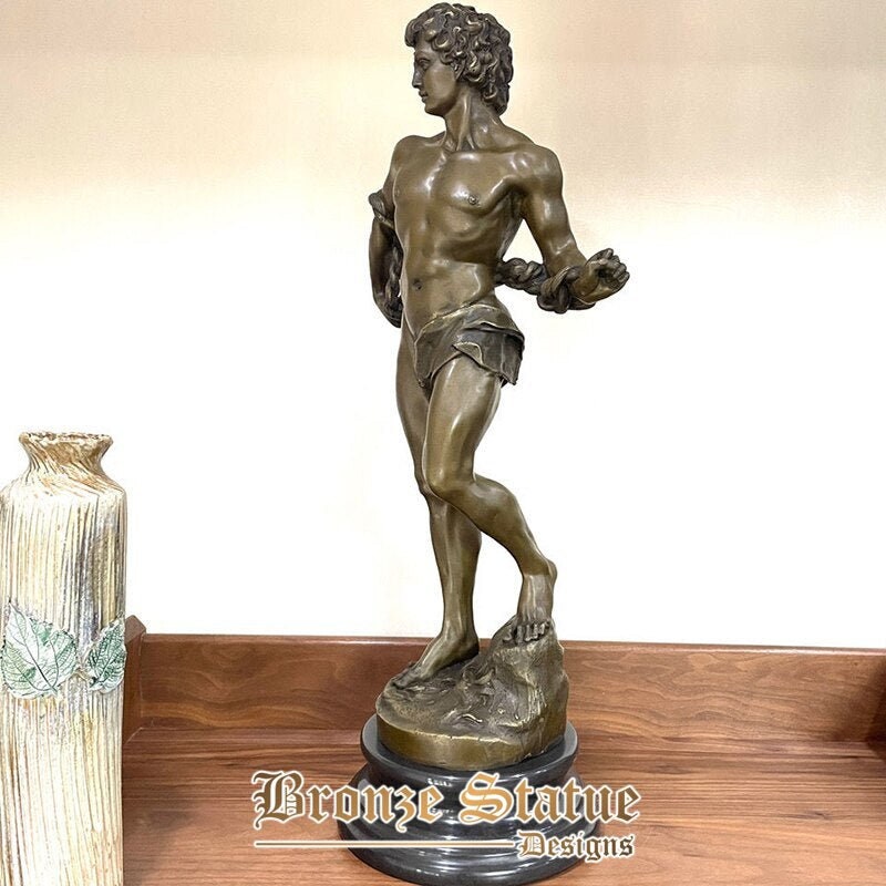 26in |  66cm | famous bronze david sculpture bronze casting david statue by michelangelo large handmade statues for home decor ornament