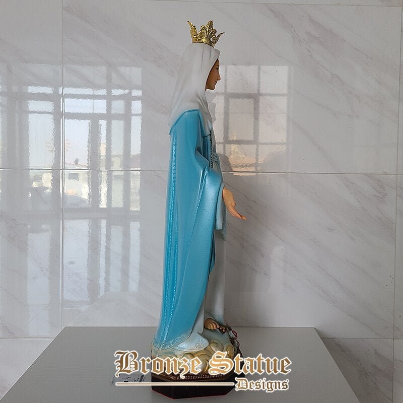 25in | 63cm |  resin virgin mary statue resin our lady sculpture figurine for home decor fiberglass catholic statuary ornament crafts