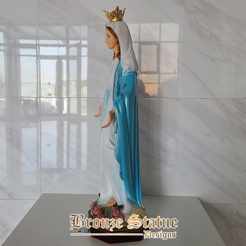25in | 63cm |  resin virgin mary statue resin our lady sculpture figurine for home decor fiberglass catholic statuary ornament crafts