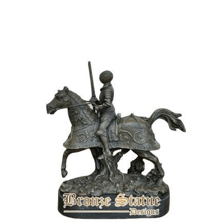 15 Zoll | 38cm | bronze krieger skulptur soldatin bronze statue bronze ritter statue westlichen vintage kunsthandwerk für heimtextilien
