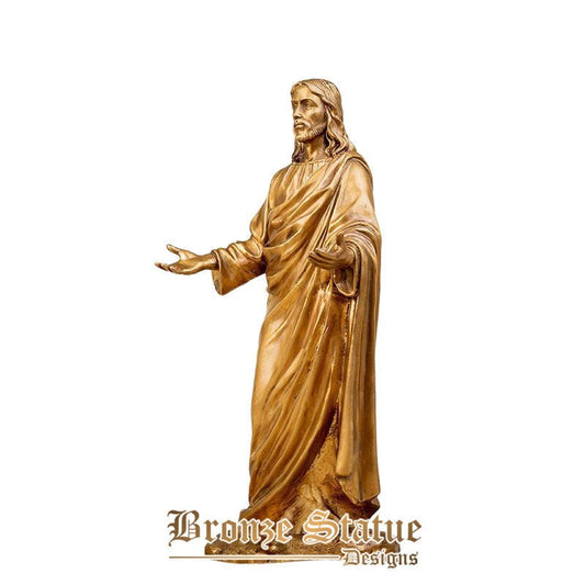 12in | 30cm | jesus bronze sculpture christ blessing statue bronze jesus statue figurine sculpture church home decor desktop ornaments
