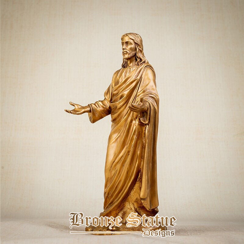 12 Zoll | 30cm | jesus bronze skulptur christus segen statue bronze jesus statue figurine skulptur kirche wohnkultur desktop ornamente