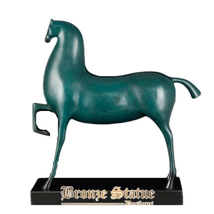 Modern art bronze horse statue ornament large horse sculpture casting bronze artwork crafts for home decor or luxurious gifts