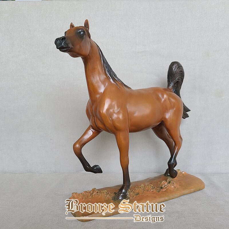 Bronze horse sculpture antique bronze horse statue bronze cast crafts horse figurines for home office decor ornament collection