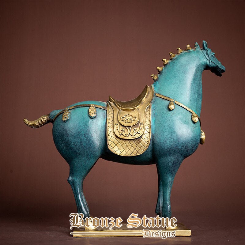 Bronze horse sculpture modern art bronze horse statue bronze casting crafts figurine for home office decor ornament gifts