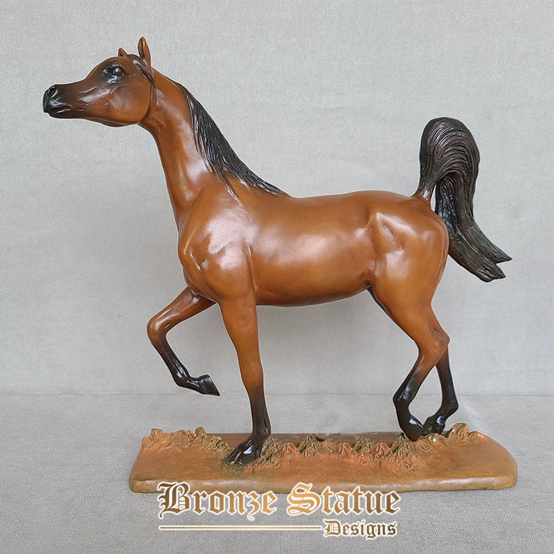 Bronze horse sculpture antique bronze horse statue bronze cast crafts horse figurines for home office decor ornament collection