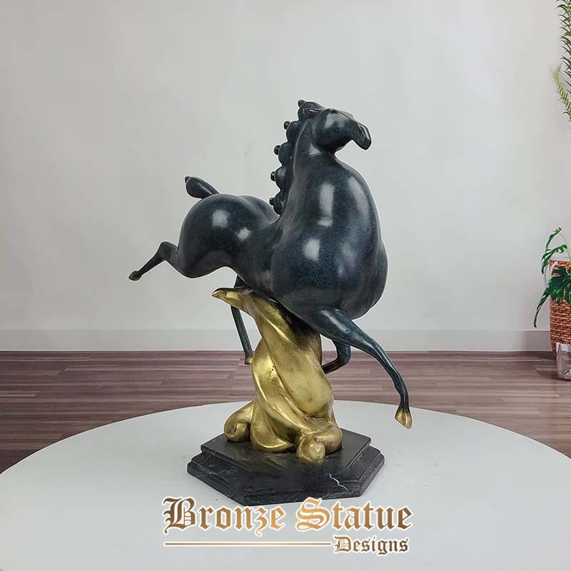 Bronze horse sculpture animal sculptures bronze horse statue horse standing animal sculptures for garden home office decoration
