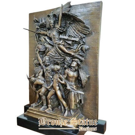 Bronze french marseillaise relief statue bronze famous french revolution sculpture classical art crafts home decor collectible