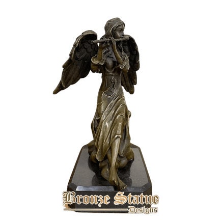 Bronzo statua angolo bronzo scultura angolo colata angelo figurine artigianato d'arte per la decorazione domestica ornamento regali