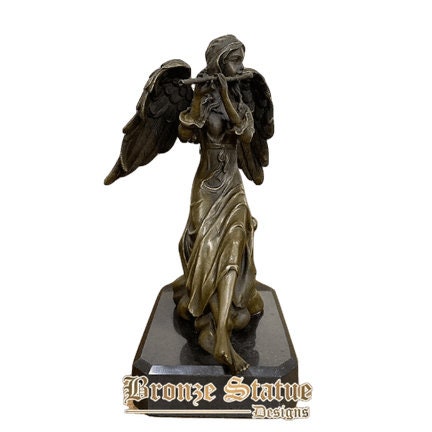 Bronze angle statue bronze angle sculpture casting angel figurine art crafts for home decor ornament gifts