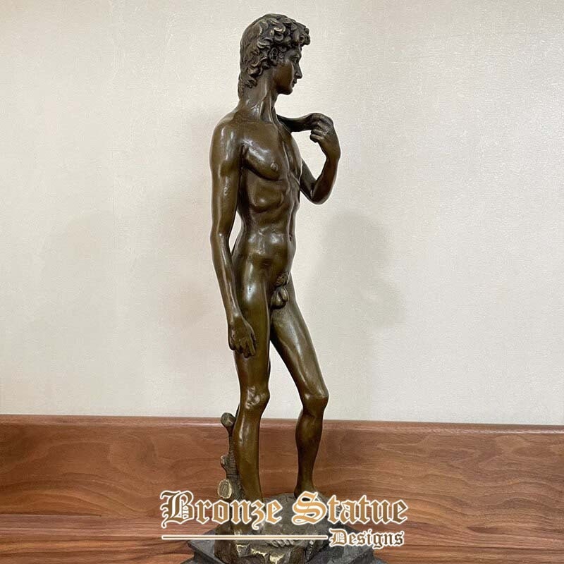 Bronze david sculpture mythological bronze statue david by michelangelo real bronze art crafts for home office decor collection