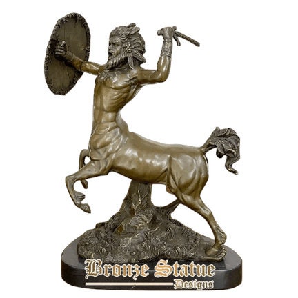 Estátua de centauro de bronze centauro meio humano meio cavalo escultura de bronze mito grego guerreiro estátuas de arte para colecionar decoração