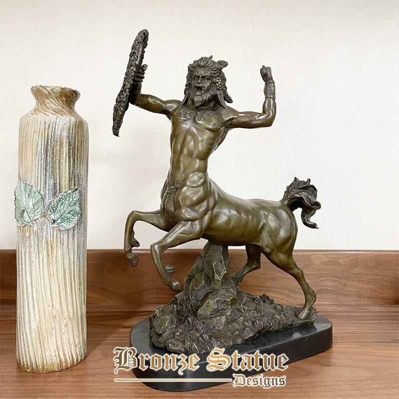 Bronze centaur statue centaur half human half horse bronze sculpture greek myth warrior art statues for collect decoration