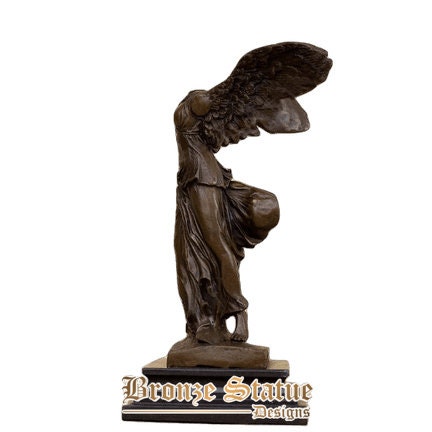 11in | 28 cm | Statua in bronzo della dea la vittoria alata di samotracia scultura in bronzo famoso artigianato in bronzo per regali decorazioni per la casa ornamento