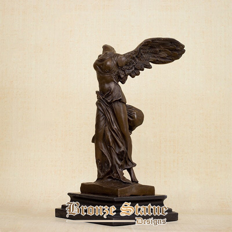 11in | 28 cm | Statua in bronzo della dea la vittoria alata di samotracia scultura in bronzo famoso artigianato in bronzo per regali decorazioni per la casa ornamento