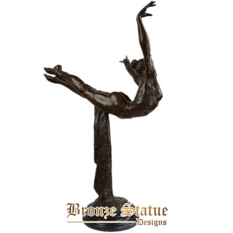 Western ballet dance statue figurine bronze female ballerina dancer sculpture girl dancing birthday present decor ornament