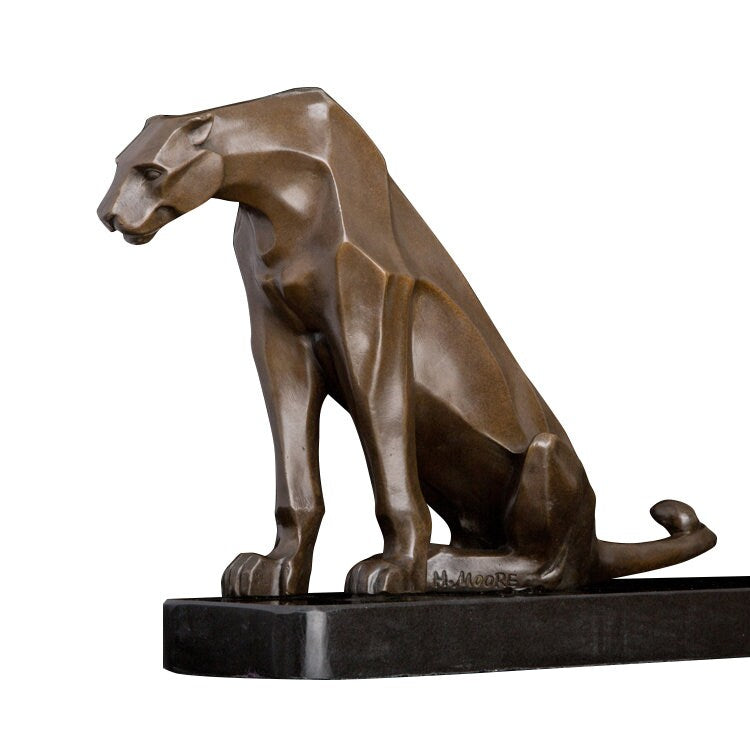 Abstract Leopard | Cheetah | Bronze Statue | Animal Sculpture
