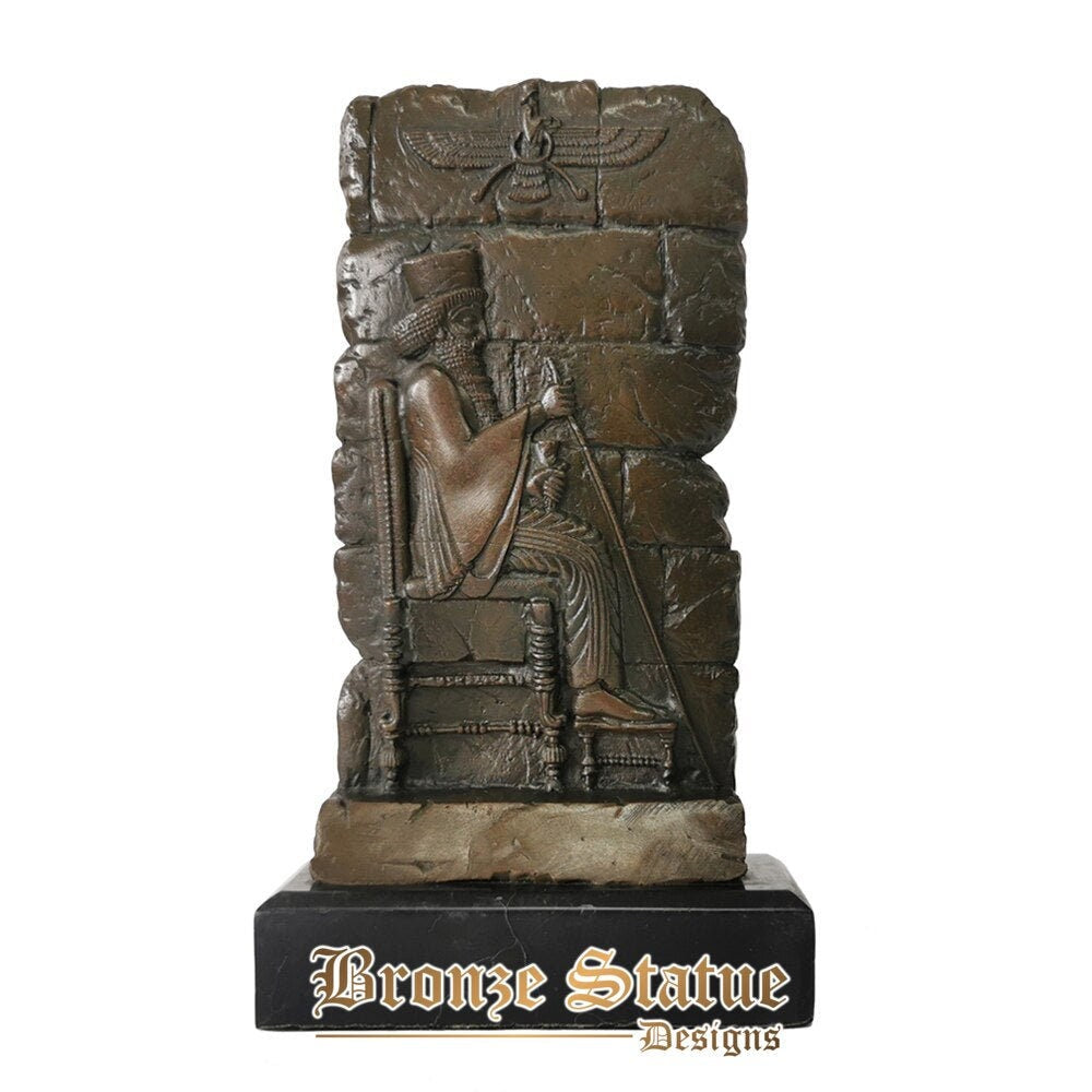 Bronze escultura abstrata zoroastrismo religião estátua arte decoração da sala de estar