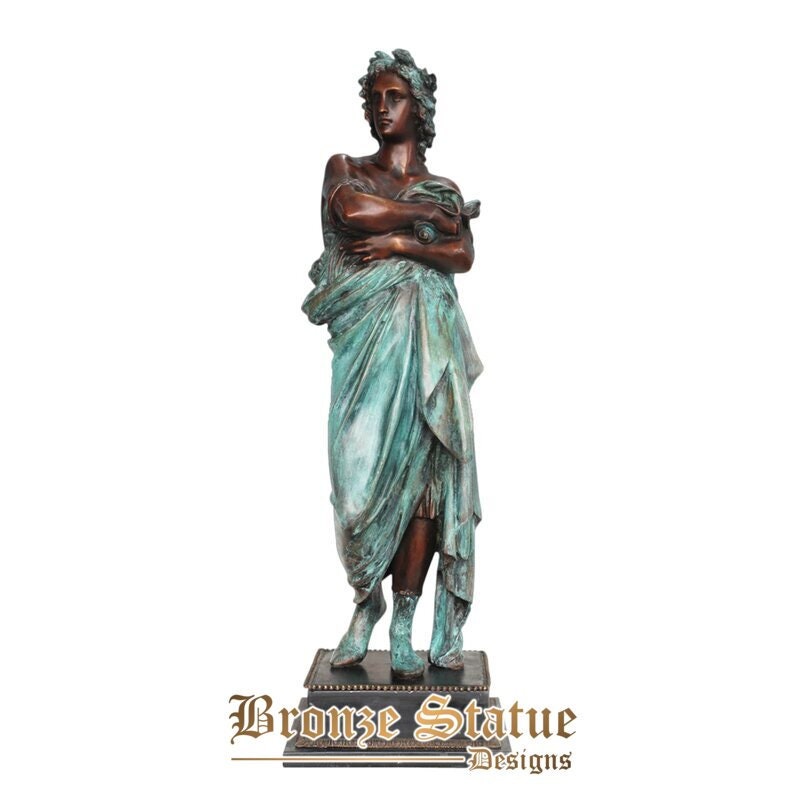 Large david statue bronze famous classical copper sculpture statuette collectibles indoor shelf display decor
