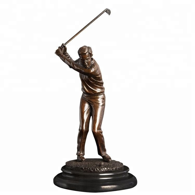 Male Golfer Bronze Statue | Golfing Sculpture | Sports Statue