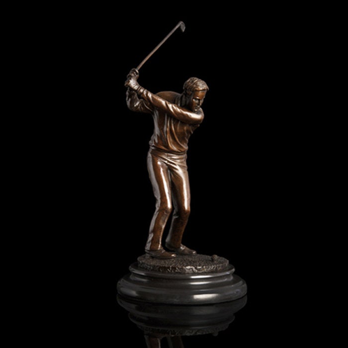 Male Golfer Bronze Statue | Golfing Sculpture | Sports Statue