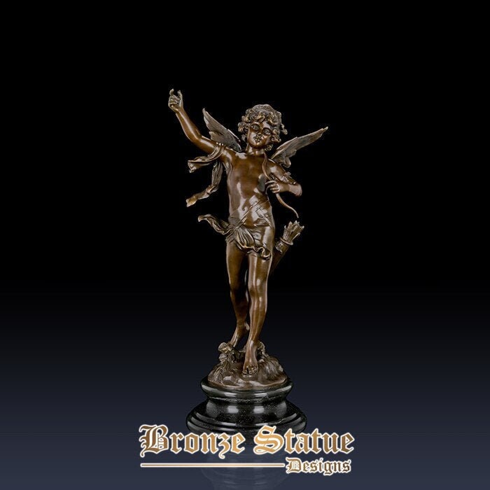 Grande estátua de cupido bronze mitologia grega amor deus eros escultura mítico clássico estatueta arte vintage presentes de casamento