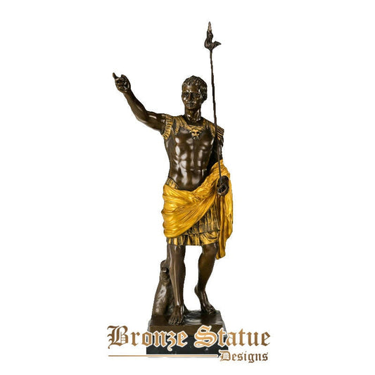 Bronze roman emperor octavian augustus statue famous man sculpture art hot casting indoor decor gifts large