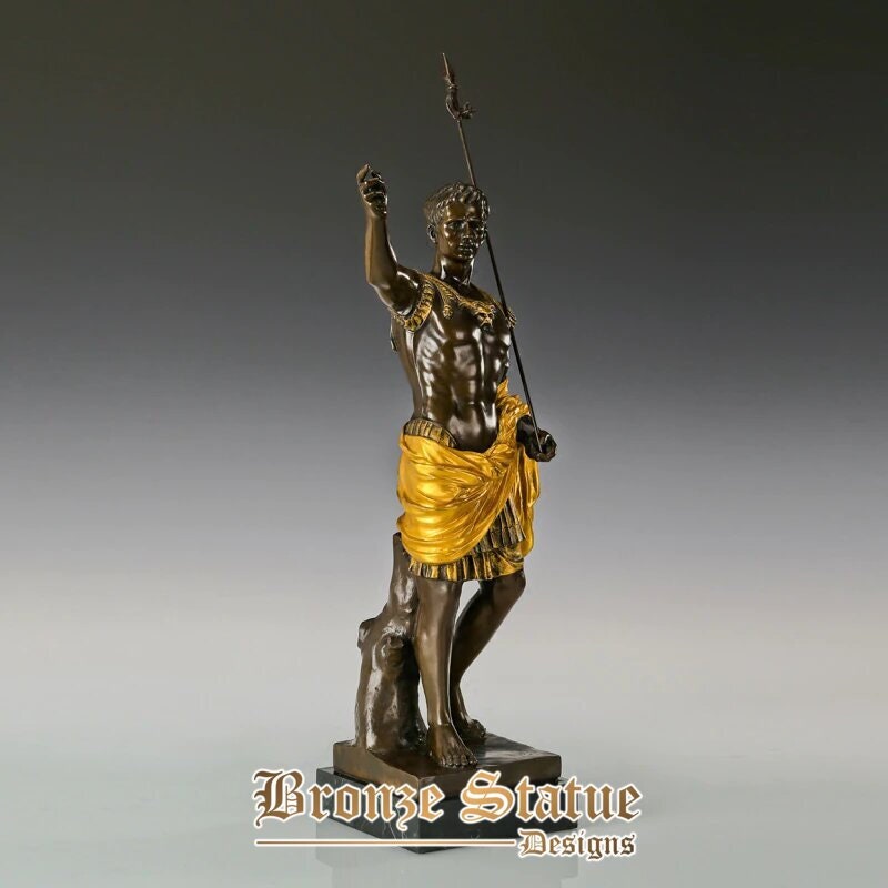 Bronze imperador romano otaviano augusto estátua de homem famoso escultura arte fundição quente decoração interior presentes grandes