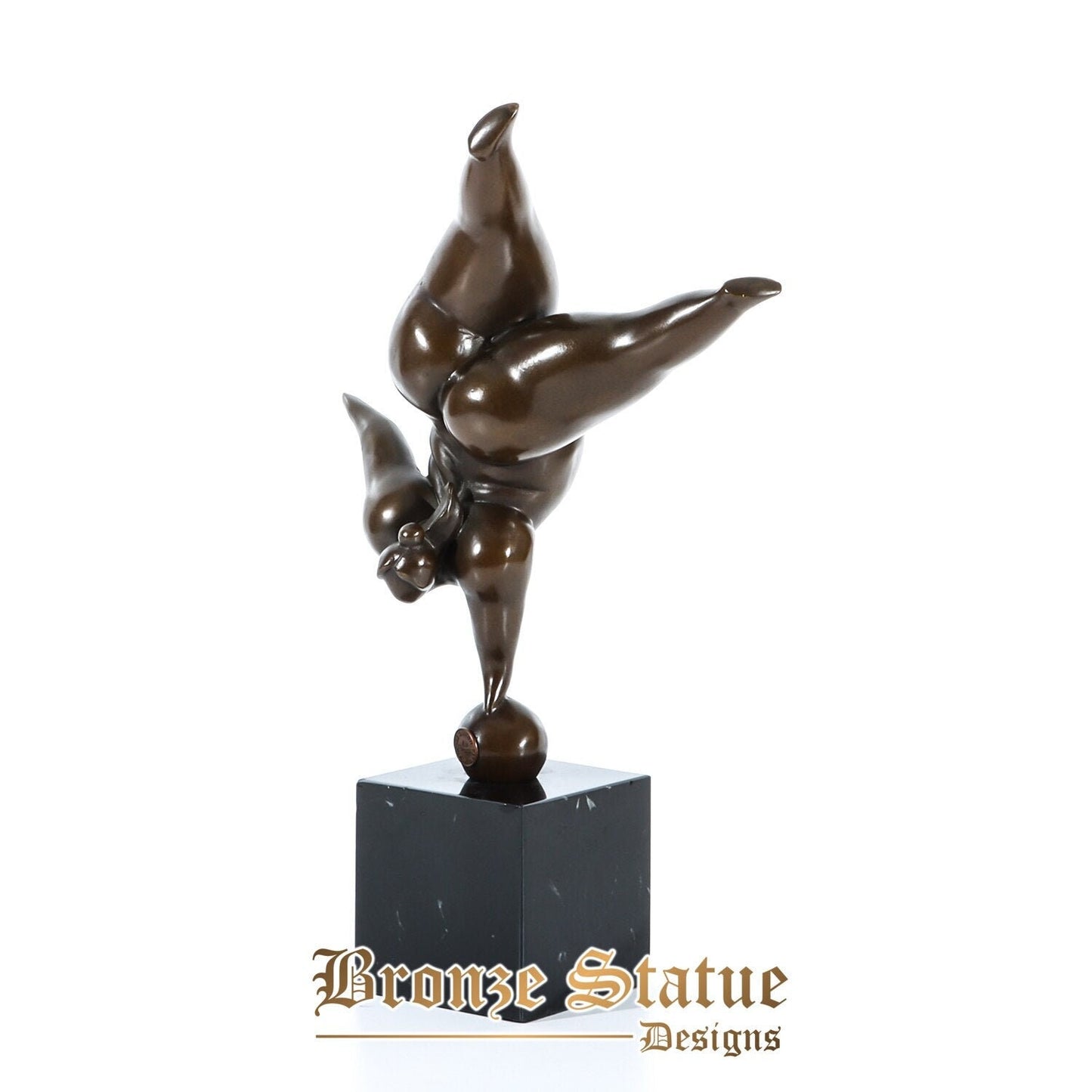 Fernando Botero Resumo senhora gorda escultura de bronze vintage headstand mulher estátua arte decoração para casa