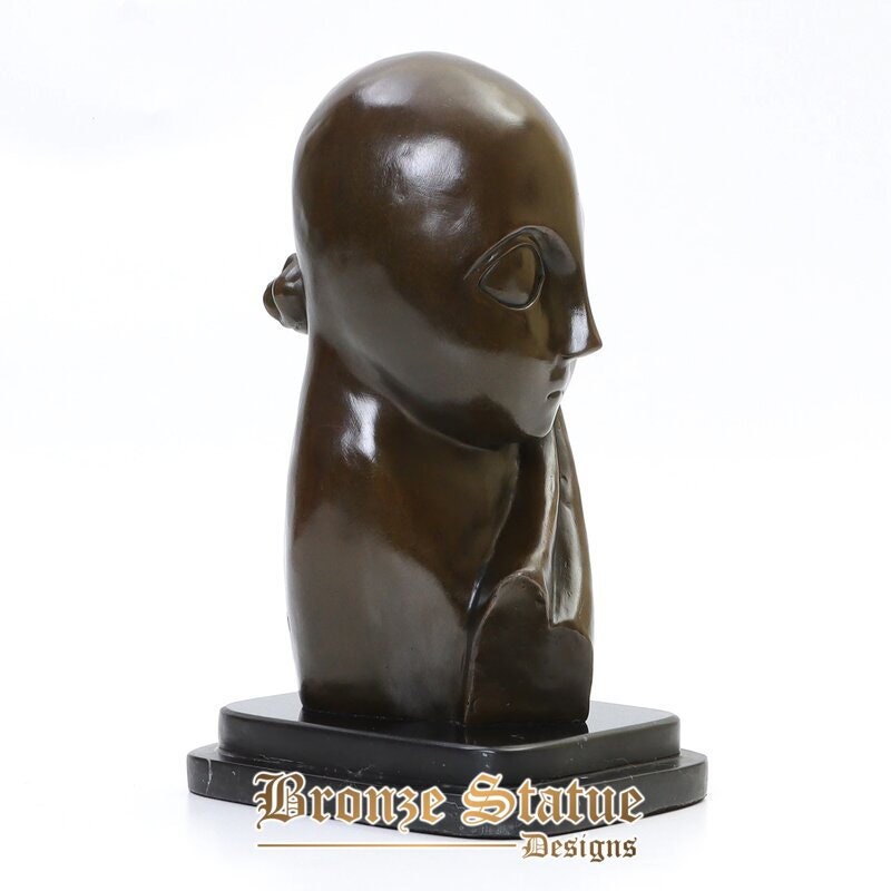 Bronze famous sculpture mllepogany statue by constantin brancusi replica abstract woman art home office table decor