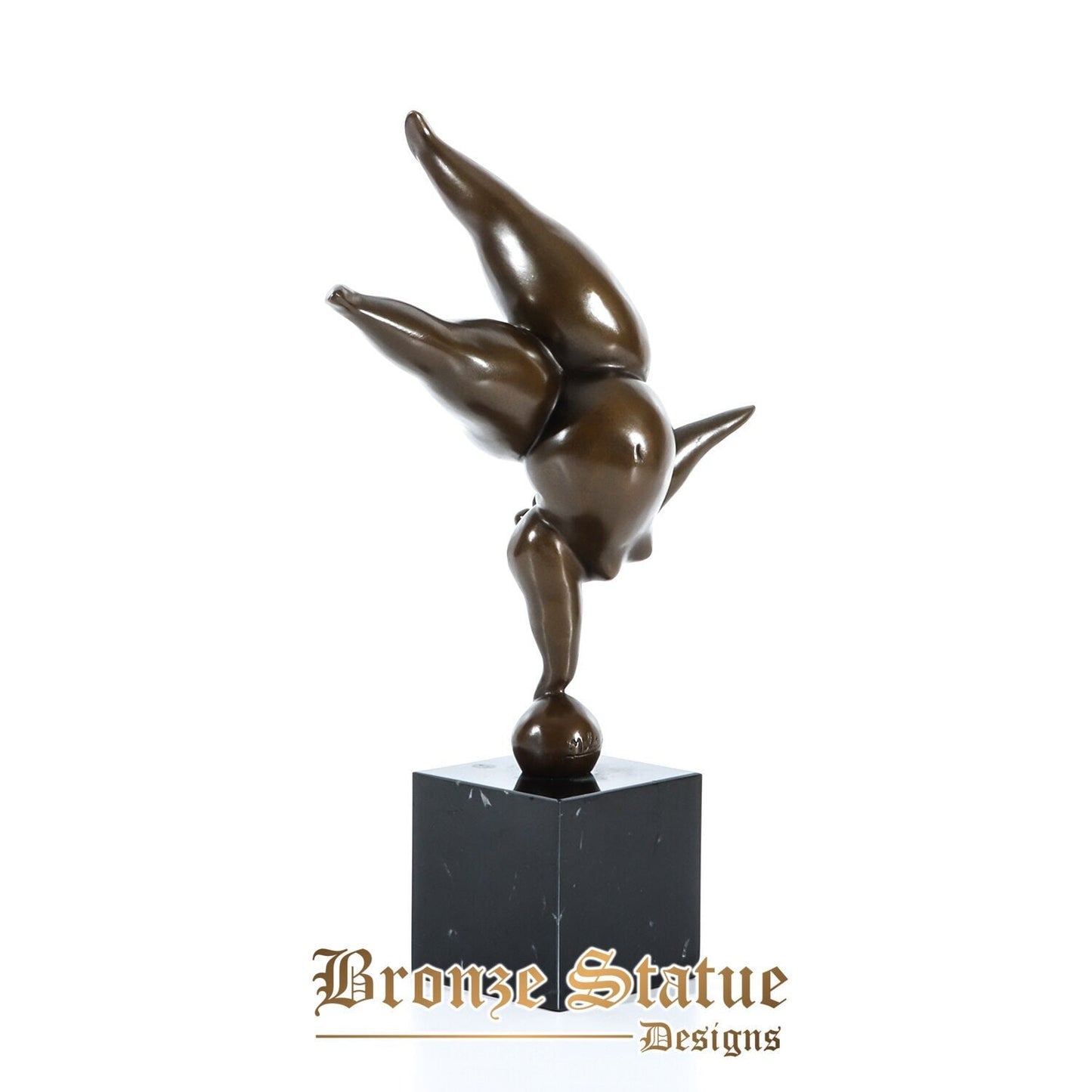 Fernando Botero Resumo senhora gorda escultura de bronze vintage headstand mulher estátua arte decoração para casa