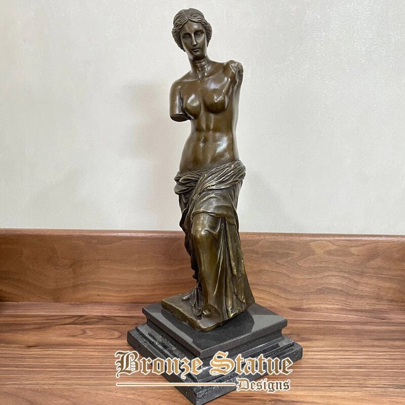 Estátua de bronze de venus réplica escultura famosa romana amor e beleza deusa arte decoração para casa