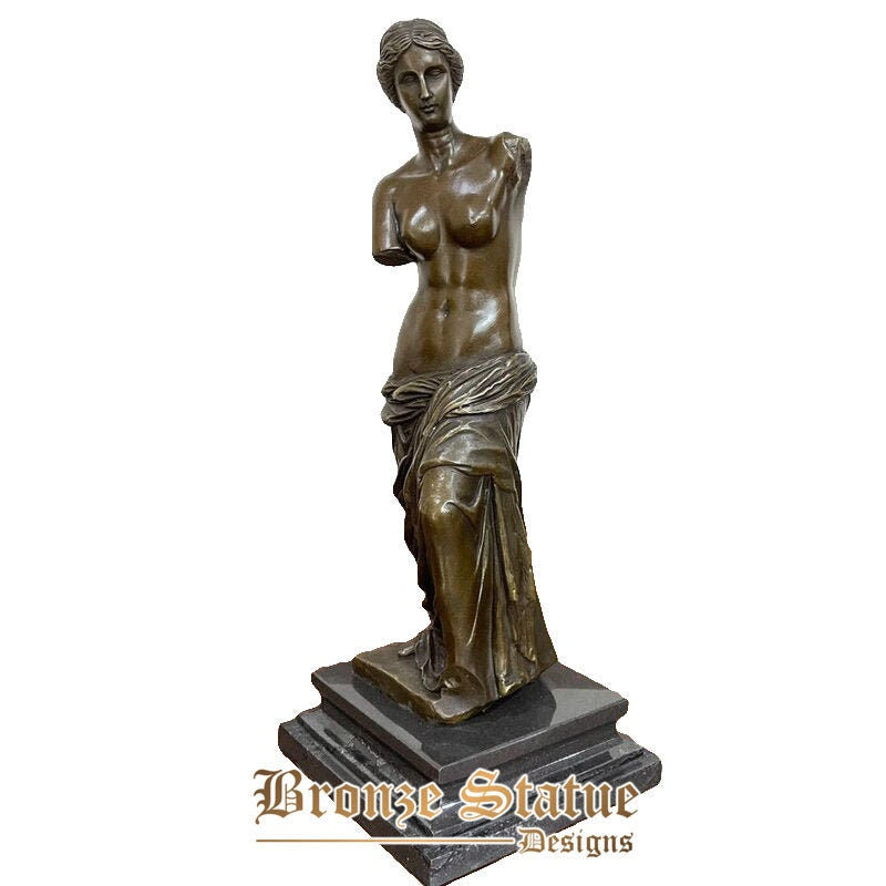 Estátua de bronze de venus réplica escultura famosa romana amor e beleza deusa arte decoração para casa
