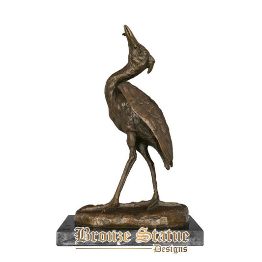 Kormoran-Figur aus heißer Bronzeguss-Tierskulptur, überlegene Vintage-Heimdekoration, Kindergeburtstagsgeschenk