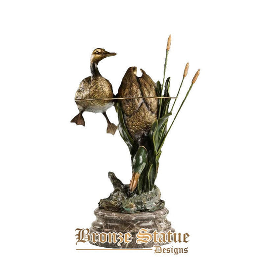 Modern bronze statue mandarin duck sculpture statue means "lucky and happiness" for wedding decor valentine's day gifts large