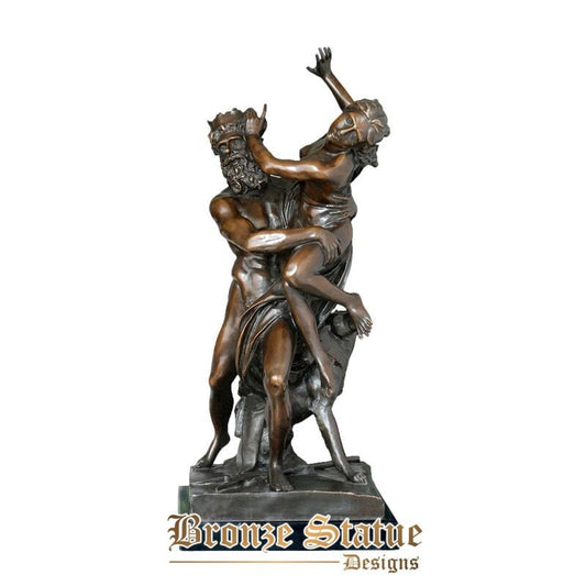 Bronze sculpture pluto and proserpina or the rape of proserpina statue by gian lorenzo bernini replica famous classic art large