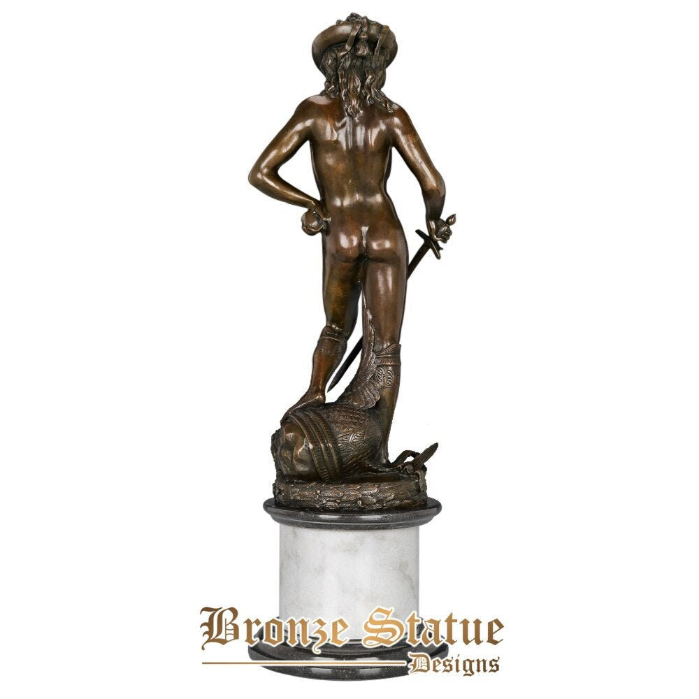 Large david with the sword statue by famous sculptor donatello replica sculpture antique classical figurine art home decor