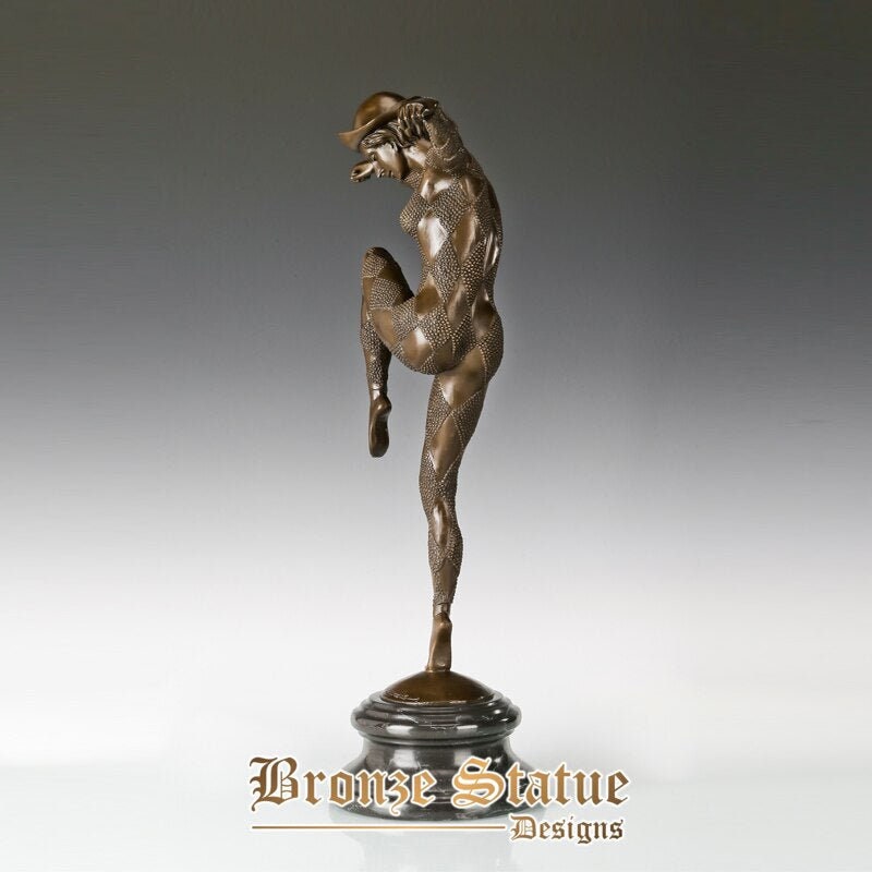 Large classical woman dance bronze sculpture female statue figurine art indoor hotel decoration