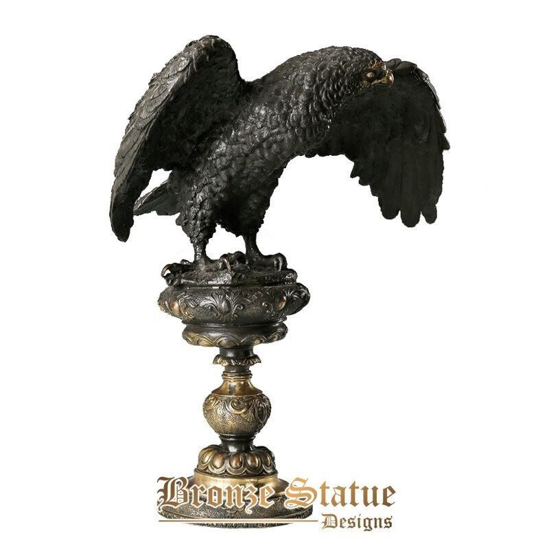 Bronze arab eagle statue hawk sculpture figurine brass falcon art home decor upscale gifts