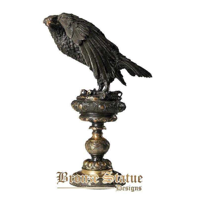 Bronze arab eagle statue hawk sculpture figurine brass falcon art home decor upscale gifts