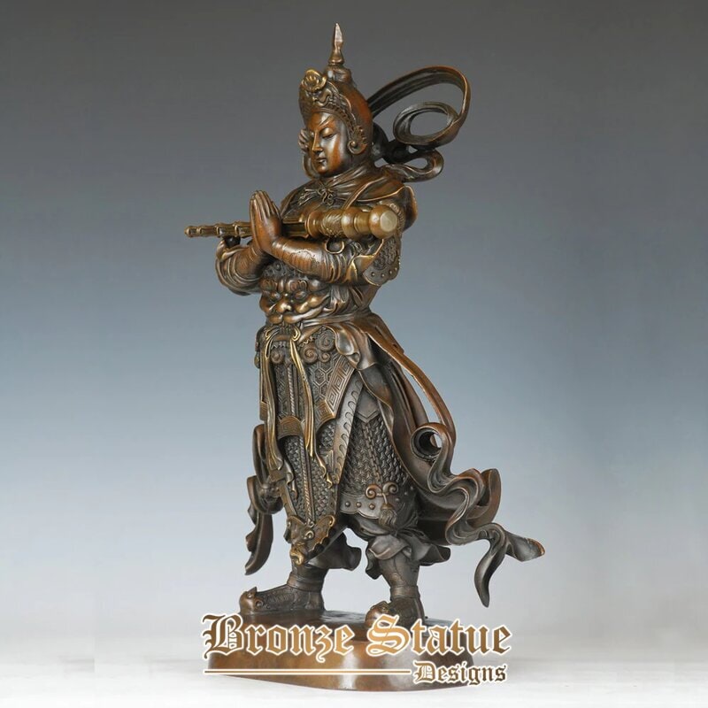 Chinese bronze copper buddha bodhisattva statue weituo bodhisattva decoration tibetan buddha