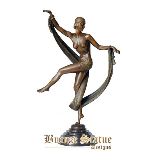 Antique woman bronze statue classical western female sculpture art wonderful home decoration