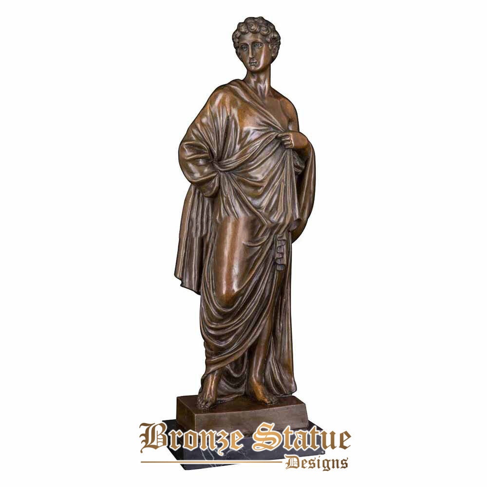 18in | 48cm | three girls candleholder candlestick bronze statue sculpture vintage art classy home decoration