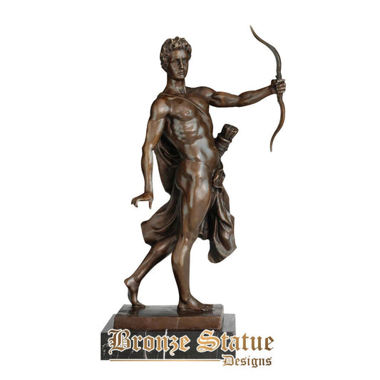 Bronze greek statue sun god apollo sculpture western art classical myth figurine for home decor collection