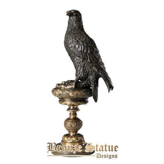 Arabische Adlerstatue aus Bronze, Messing, heißes Gießen, Tierskulptur, Kunst, Heimbüro, Dekorationsgeschenke