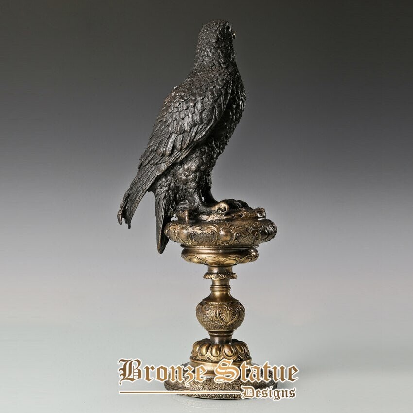 Aquila araba statua bronzo ottone colata a caldo animale scultura arte home office decorazione regali