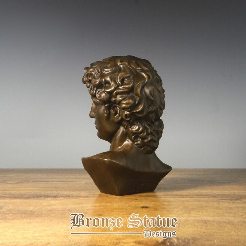 David head statue famous man sculpture hot cast bronze antique art home cabinet office decoration